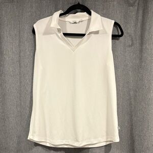 Lady Hagen White Sleeveless Blouse